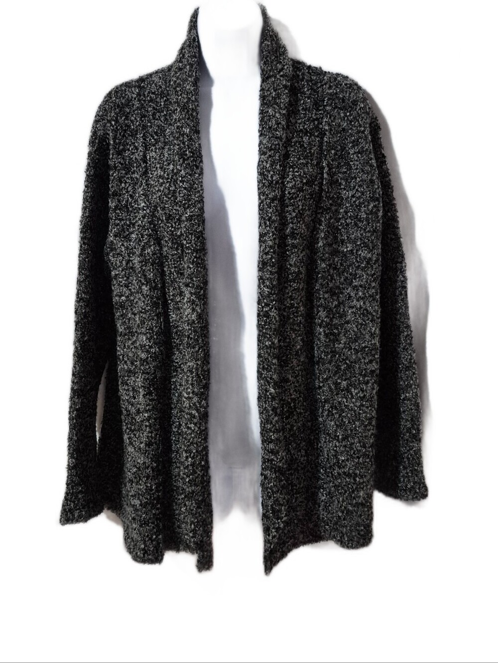 Pokoloko Open Front Artisan Made Mia  Cardigan Shawl Collar Mohair Blend  EUC
